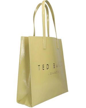Ted Baker Tassen ,Geel ,Polyester Crinkon Tote Bag