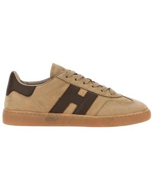 Hogan Schoenen ,Leer Basket H26 - Bruin