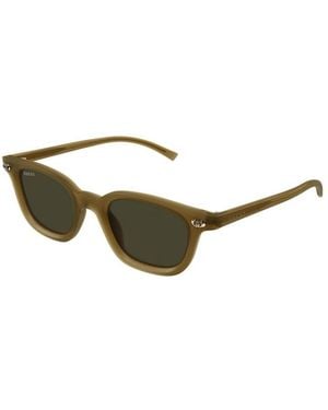 Gucci Sonnenbrille Mit Ovalem Rahmen - Braun