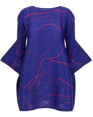 Issey Miyake Short Dresses - Blue