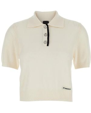 Pinko Round-Neck Knitwear - White