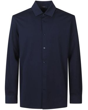 Herno Hemd Aus Superfeiner Baumwoll-Stretchqualität - Blau