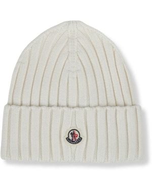 Moncler Beanies - Bianco