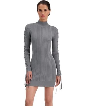 Hervé Léger Short Dresses - Grey