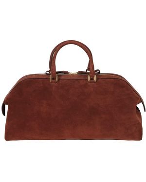 Alberta Ferretti Tassen ,Bruin ,Leer Borsa Con Manici Crosta - Rood