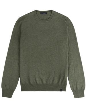 Fay Round-Neck Knitwear - Vert