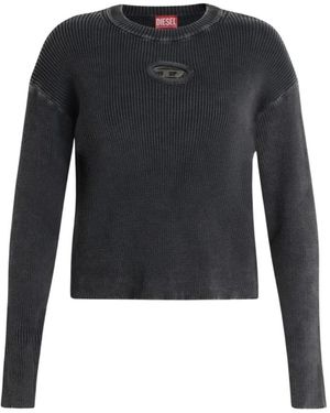 DIESEL Round-Neck Knitwear - Negro