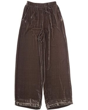 Biancalancia Wide Trousers - Marrón