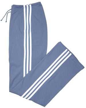 adidas Fitness ,Paars ,Katoen Trainingsbroek - Blauw