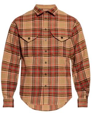 DSquared² Overhemden ,Veelkleurig ,Plaid Military Shirt - Bruin
