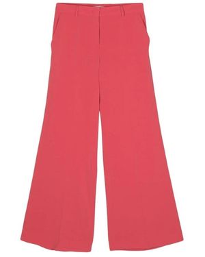 Alberto Biani Broeken ,Roze ,Framboosroze Wijde Broek - Rood