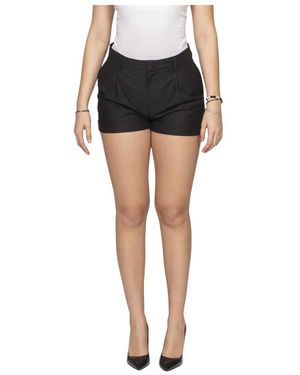 Moschino Korte Broeken ,Zwart ,Leer Pantalone 0555
