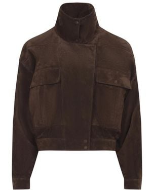 Saint Laurent Boxy Blouson - Bruin