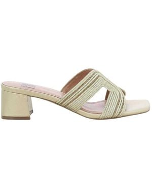 Bibi Lou Heeled Mules - Bianco