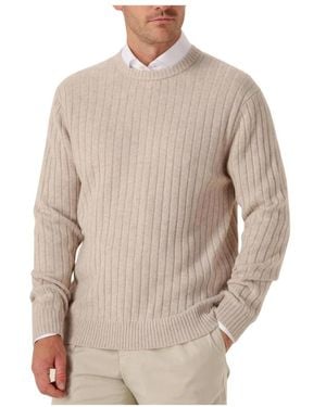 Profuomo Round-Neck Knitwear - Brown