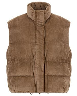 Brunello Cucinelli Jassen ,Gevulde Vest - Bruin
