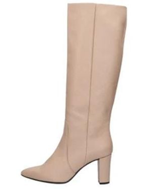 Omoda Stilvolle Hohe Stiefel Für Herbstspaziergänge - Weiß