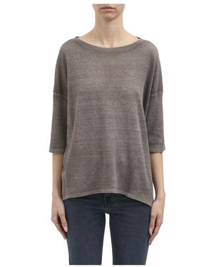 Avant Toi Round-Neck Knitwear - Grey