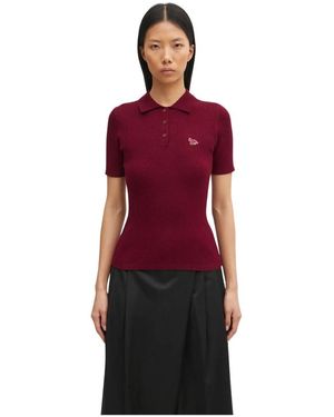 Maison Kitsuné Polo Shirts - Rojo