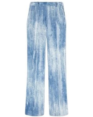 Ermanno Scervino Wide Trousers - Blu