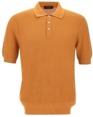 Gran Sasso Polo Shirts - Orange