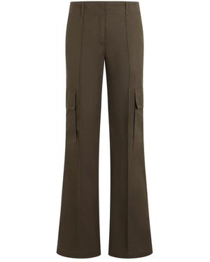 Burberry Broeken ,Groen ,Katoen Uitlopende Broek Met Zakken - Grijs