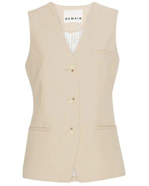 REMAIN Birger Christensen Vests - Neutro