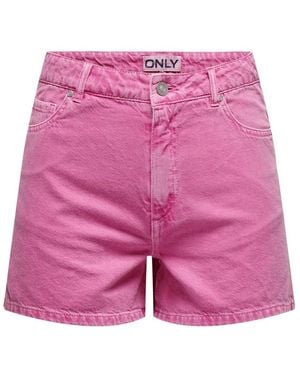 ONLY Denim Shorts - Rosa
