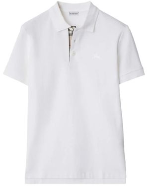Burberry Tops ,Wit ,Katoen Polo Shirt
