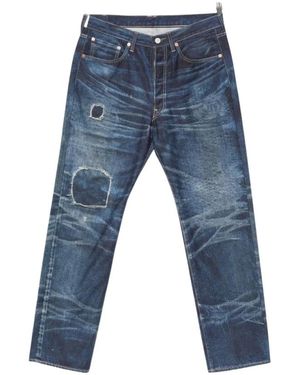Junya Watanabe Jeans ,Blauw ,Katoen Wqp 9031001 Broeken