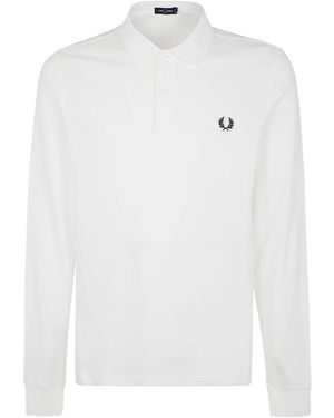 Fred Perry Long Sleeve Fp Shirt - Wit