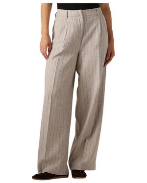 SELECTED Weite Leinenhose Für Damen - Grau