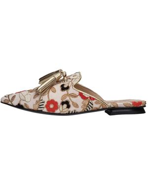 Fabi Lederschuh Mules - Braun