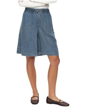 Numph Korte Broeken ,Blauw ,Nuelida Shorts