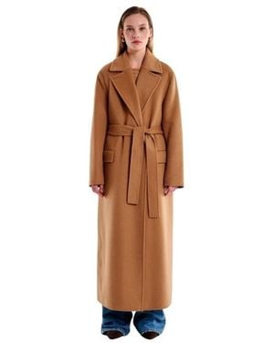 ViCOLO Belted Coats - Marron