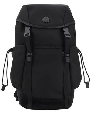 Moncler Zaino tecnico impermeabile con cinghie regolabili - Nero
