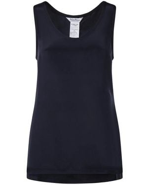 Max Mara Sleeveless Tops - Bleu