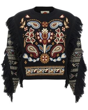 FARM Rio Round-Neck Knitwear - Noir