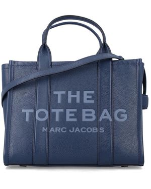 Marc Jacobs Die Mittelgroße Leder-Tragetasche - Blau