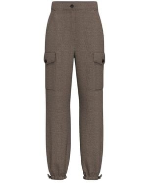 Marella Broeken ,Bruin ,Polyester Emmmandare Broek - Grijs