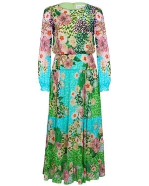 Saloni Midi Dresses - Verde