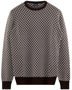 Drumohr Round-Neck Knitwear - Grey