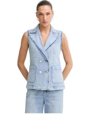 MARC AUREL Vests - Blau