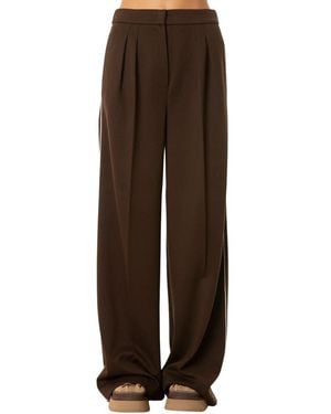 Max Mara Broeken ,Bruin ,Wol Wijde Broek