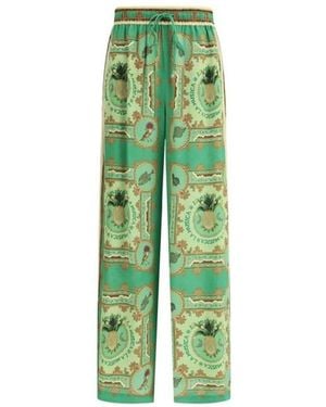 ALÉMAIS Wide Trousers - Green