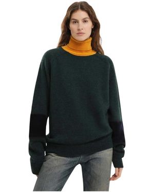 1989 STUDIO Truien & Vesten ,Groen ,Groene Sweater Maglia Girocollo - Zwart