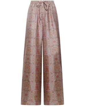 Pierre Louis Mascia Wide Trousers - Brown