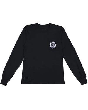 Chrome Hearts Malibu Exclusive Horseshoe T-Shirt Met Lange Mouwen - Zwart
