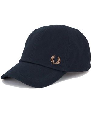 Fred Perry Klassische piqué baumwollkappe navy - Blau