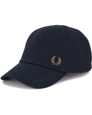 Fred Perry Klassieke Piqué Katoenen Pet - Blauw